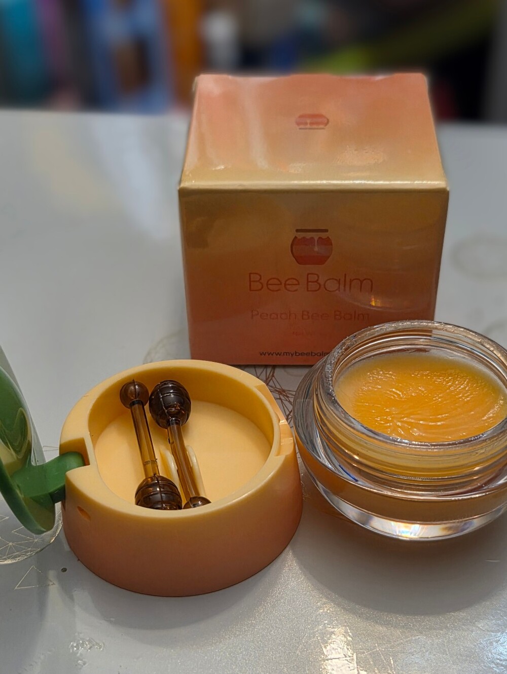 Bee Balm Lip Balm in Peach